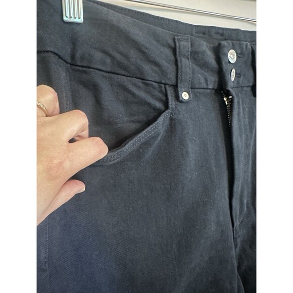 PAIGE Dion 32 Flared Cargo‎ Trouser Pants Navy Blue Skyline Women's 30 NWOT - Picture 3 of 12